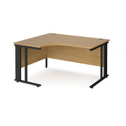 Maestro 25 cable managed left hand ergonomic corner desk