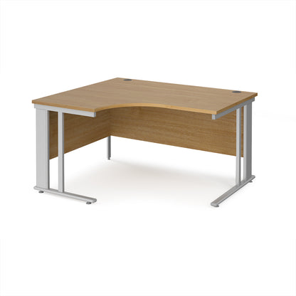 Maestro 25 cable managed left hand ergonomic desk - MCM14ELSO