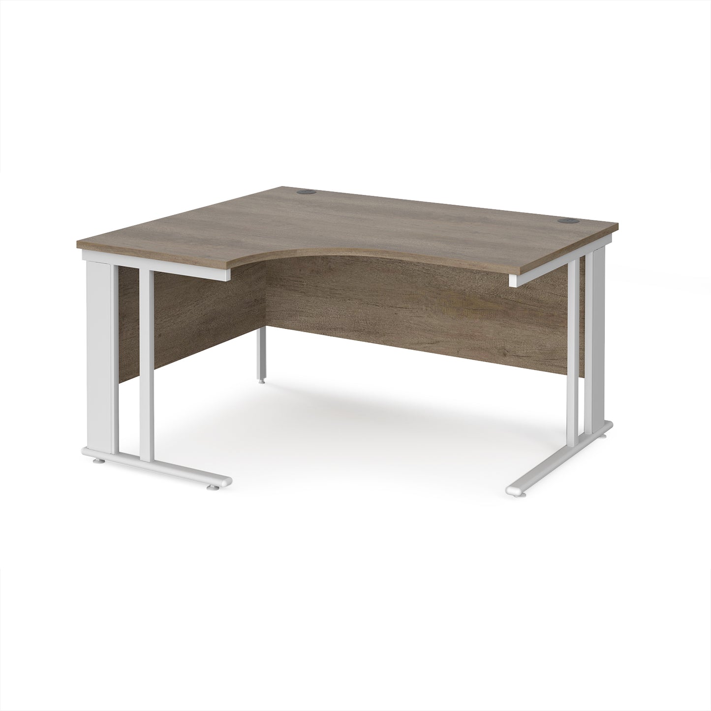 Maestro 25 cable managed left hand ergonomic desk - MCM14ELWHNO