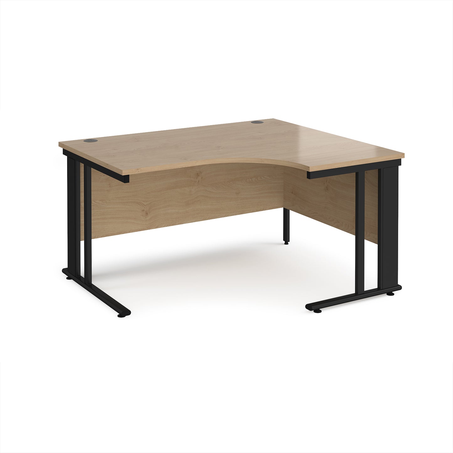 Maestro 25 cable managed right hand ergonomic desk - MCM14ERKKO
