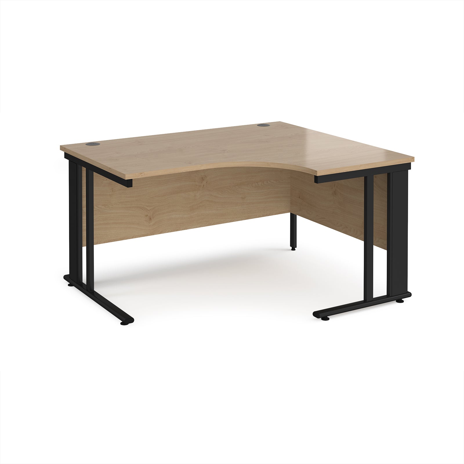 Maestro 25 cable managed right hand ergonomic desk - MCM14ERKKO