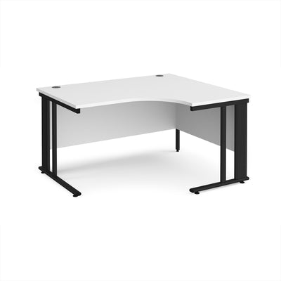 Maestro 25 cable managed right hand ergonomic desk - MCM14ERKWH