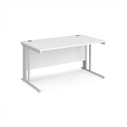 Maestro 25 cable managed 800mm deep desk - MCM14WHWH