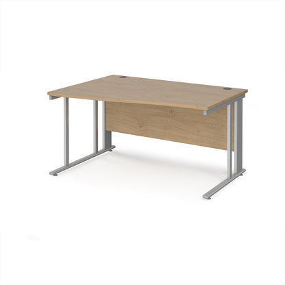 Maestro 25 cable managed left hand wave desk - MCM14WLSKO