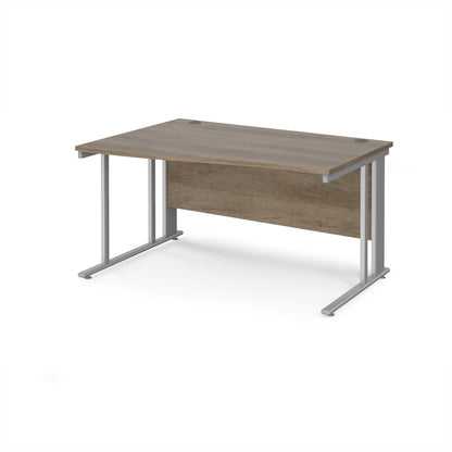 Maestro 25 cable managed left hand wave desk - MCM14WLSNO