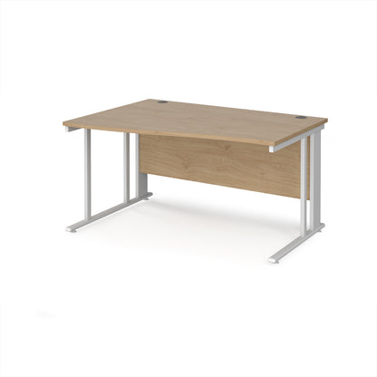 Maestro 25 cable managed left hand wave desk - MCM14WLWHKO