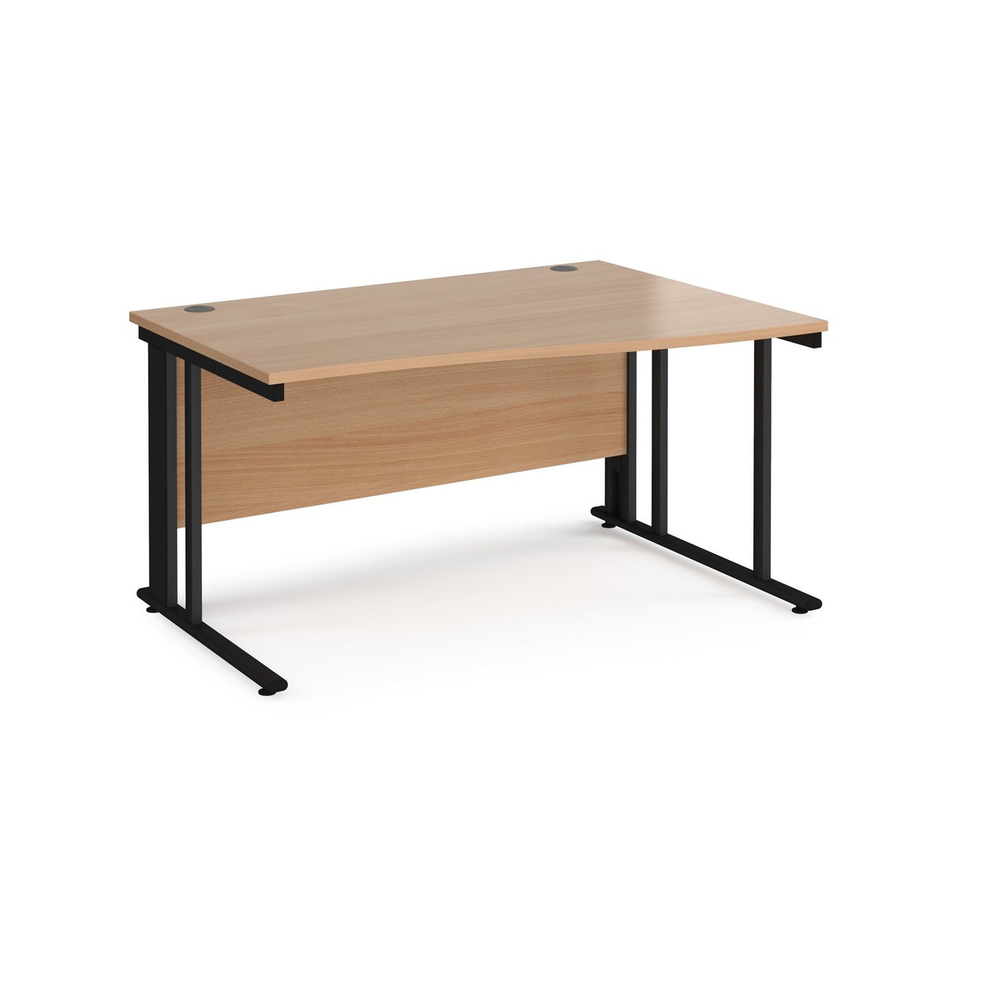 Maestro 25 cable managed right hand wave desk