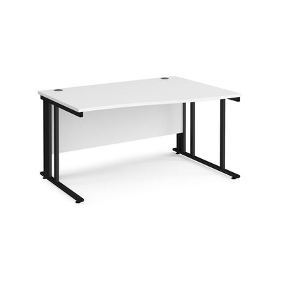 Maestro 25 cable managed right hand wave desk