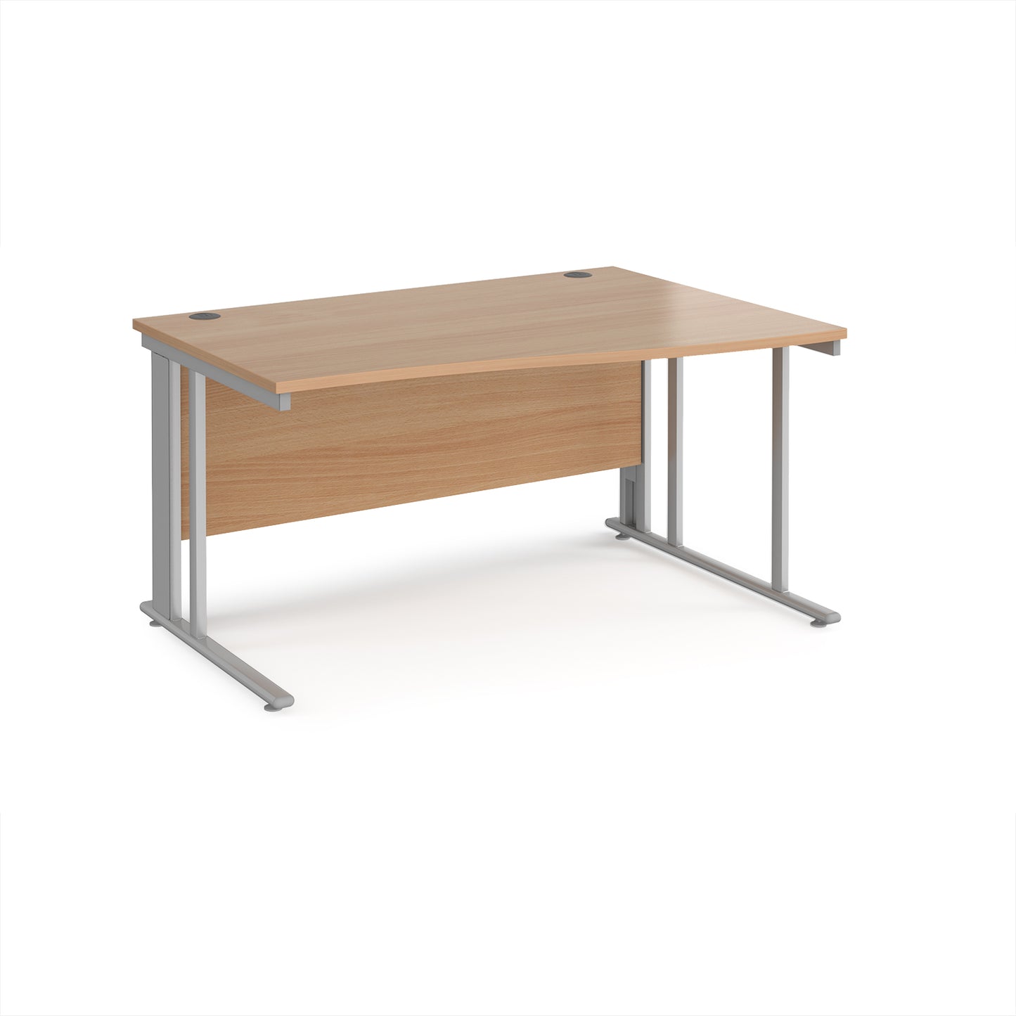 Maestro 25 cable managed right hand wave desk - MCM14WRSB
