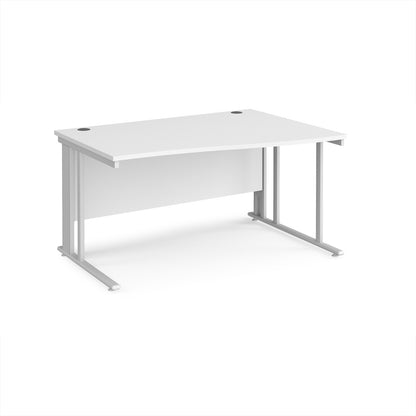Maestro 25 cable managed right hand wave desk - MCM14WRWHWH
