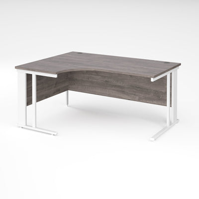 Maestro 25 cable managed left hand ergonomic corner desk