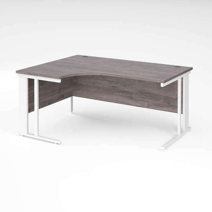 Maestro 25 cable managed left hand ergonomic corner desk