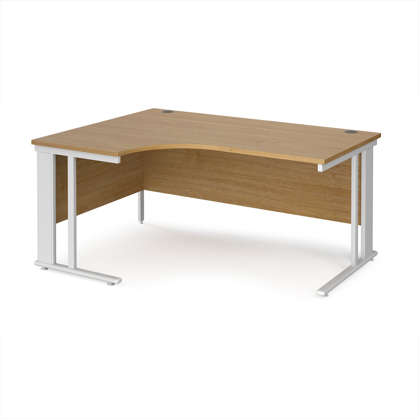 Maestro 25 cable managed left hand ergonomic desk - MCM16ELWHO