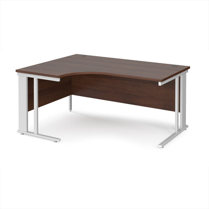 Maestro 25 cable managed left hand ergonomic desk - MCM16ELWHW