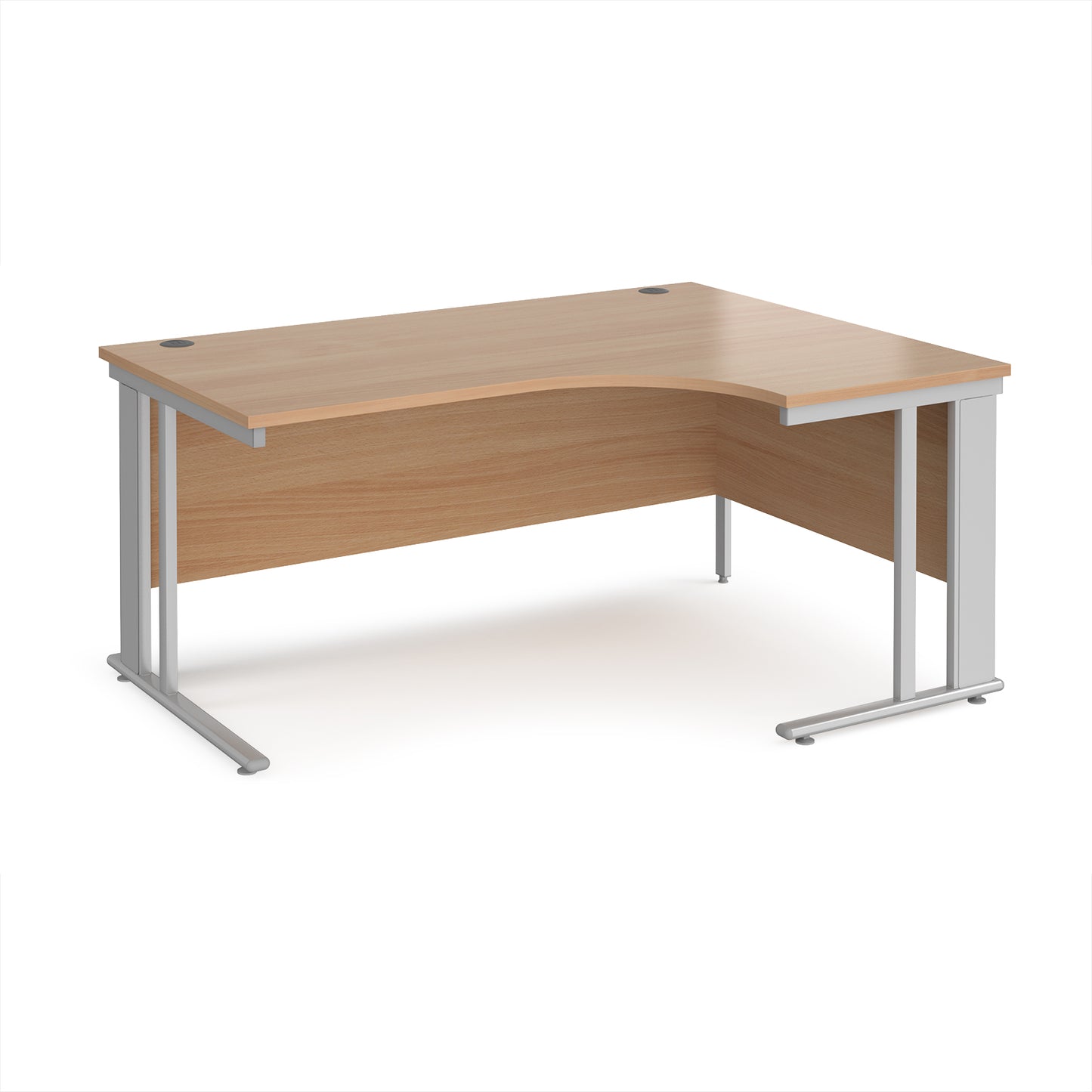 Maestro 25 cable managed right hand ergonomic desk - MCM16ERSB
