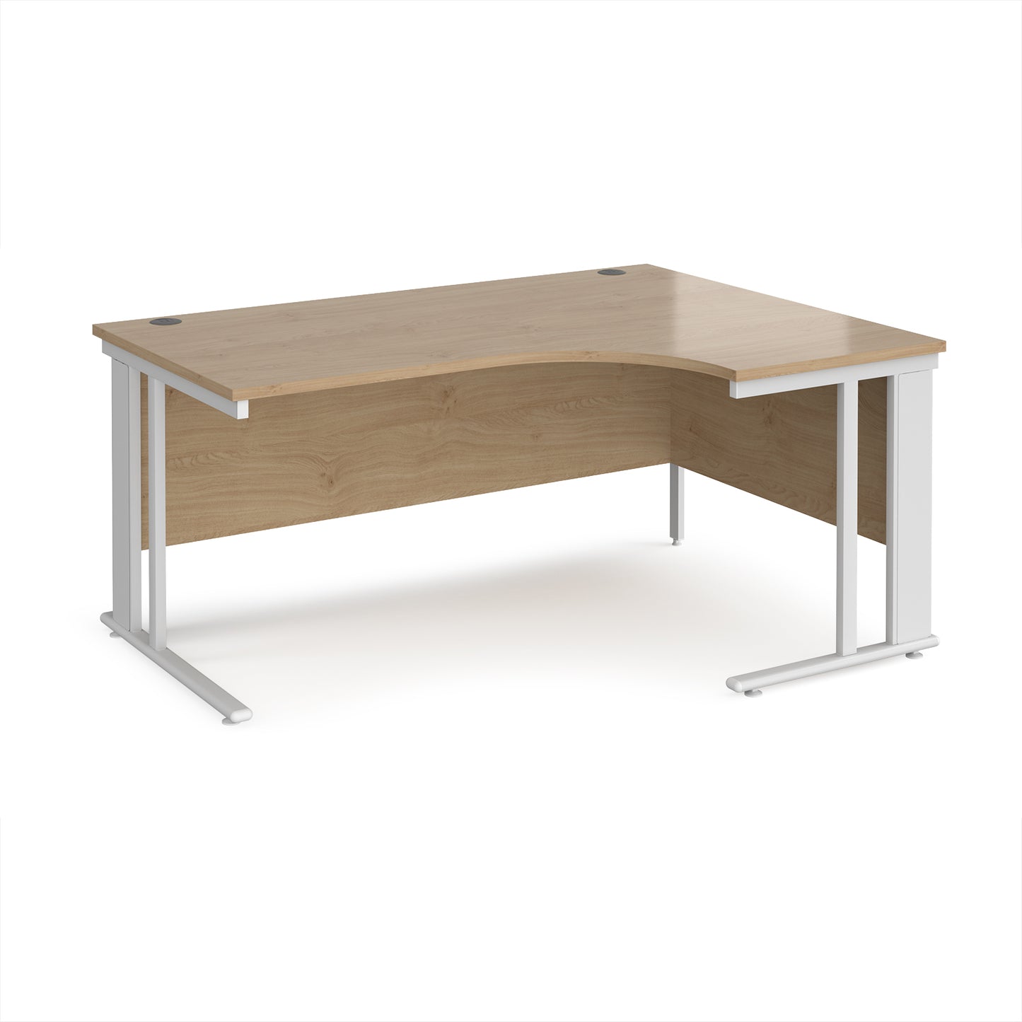 Maestro 25 cable managed right hand ergonomic desk - MCM16ERWHKO