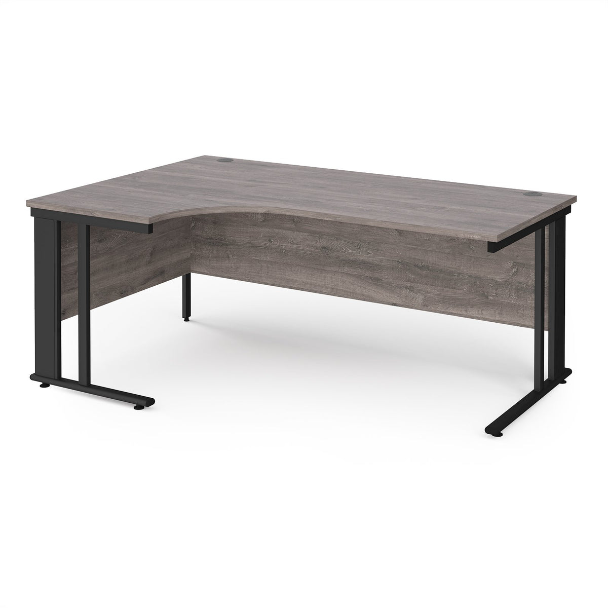 Maestro 25 cable managed left hand ergonomic corner desk