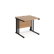 Maestro 25 Straight Office Desk – 800mm Deep with Cantilever Leg Frame – Available in Multiple Sizes & Colours