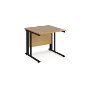 Maestro 25 Straight Office Desk – 800mm Deep with Cantilever Leg Frame – Available in Multiple Sizes & Colours