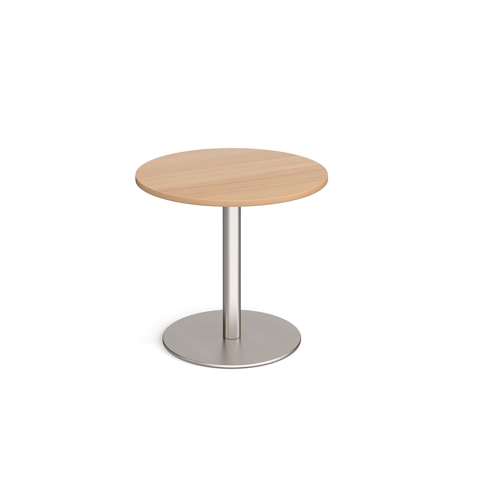 Monza circular dining table with flat round base - MDC800-BS-B