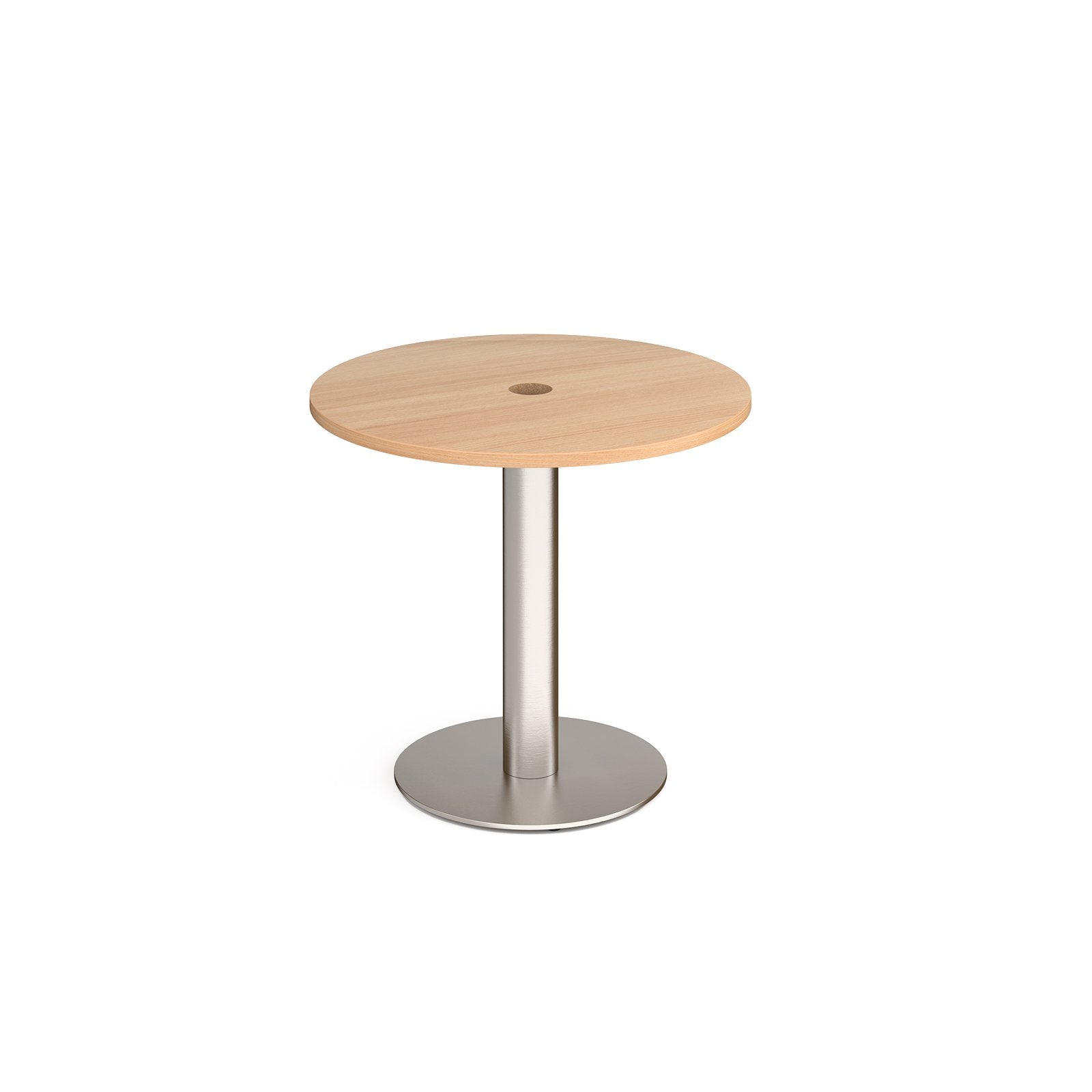 Monza circular power ready dining table