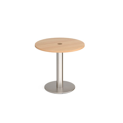 Monza circular power ready dining table