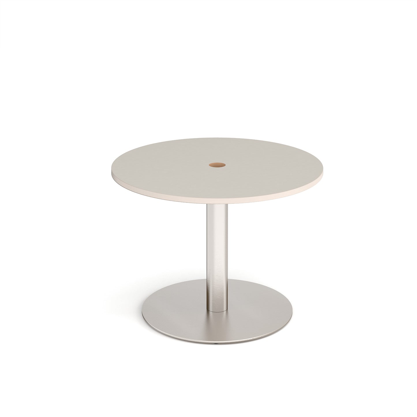 Monza circular power ready dining table - MDC800-CO-BS-LG