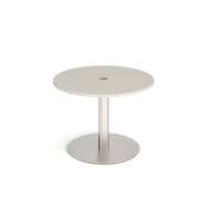 Monza circular power ready dining table