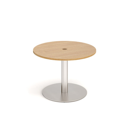 Monza circular power ready dining table - MDC800-CO-BS-O