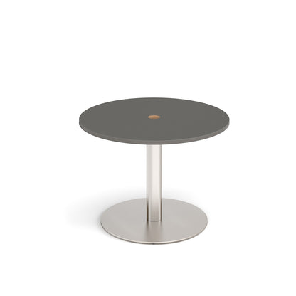 Monza circular power ready dining table - MDC800-CO-BS-OG