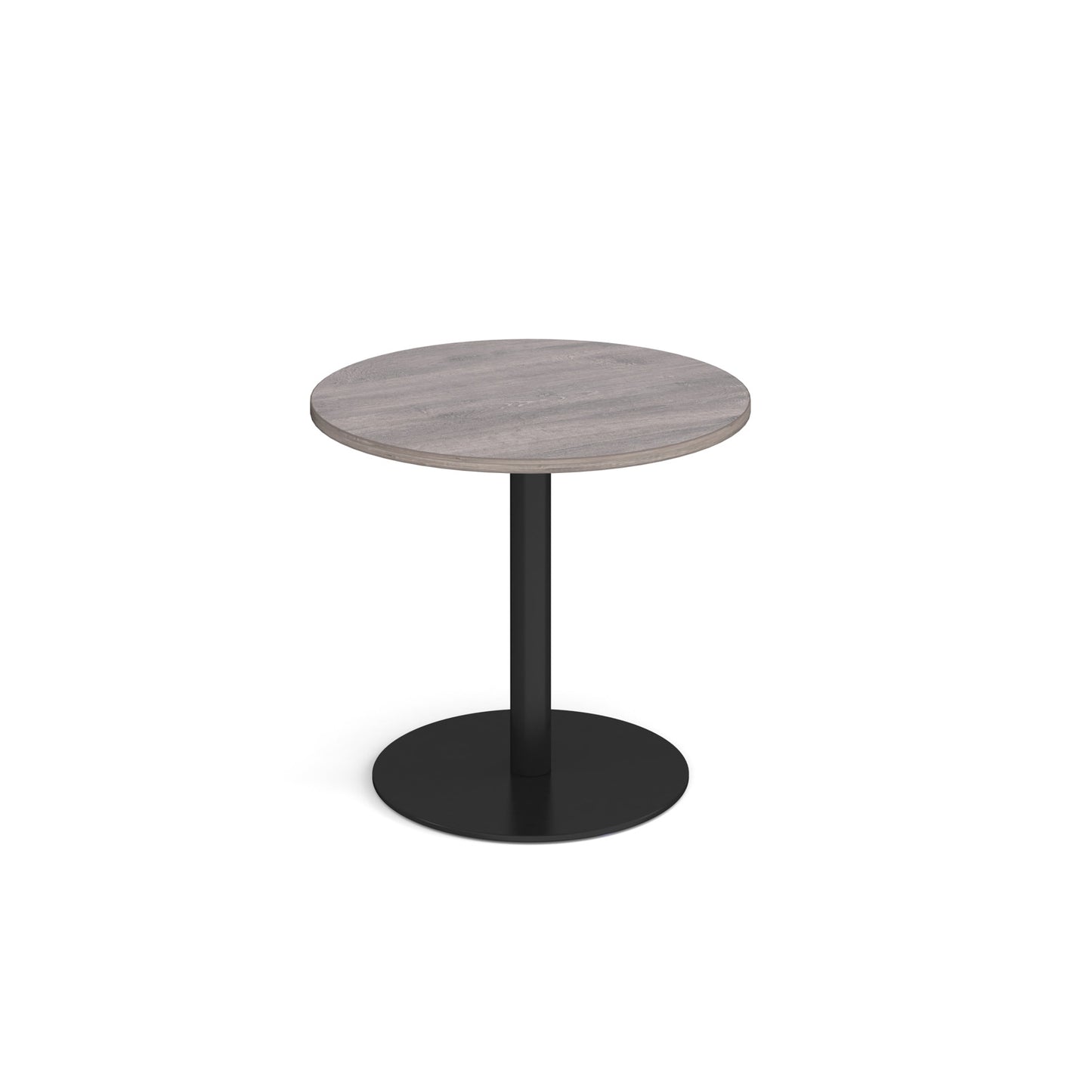 Monza circular dining table with flat round base - MDC800-K-GO