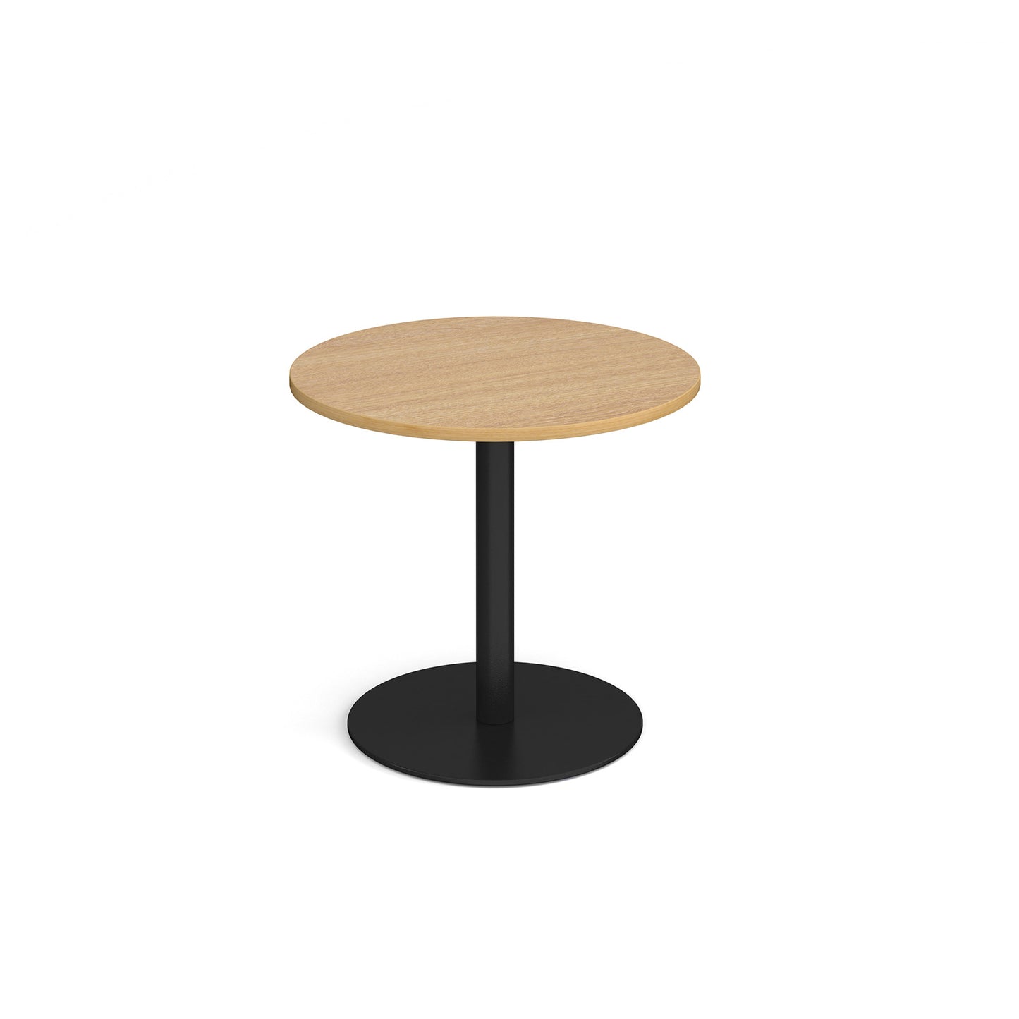 Monza circular dining table with flat round base - MDC800-K-O