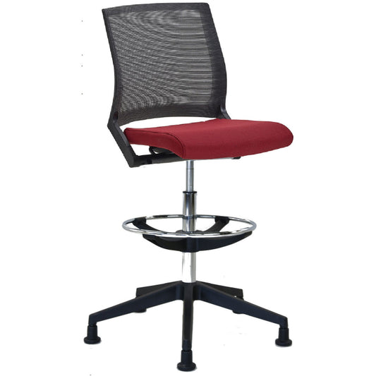 Verco Operator/Task Chair - Cube Medium Back Draughtsman Chair & Mesh Back