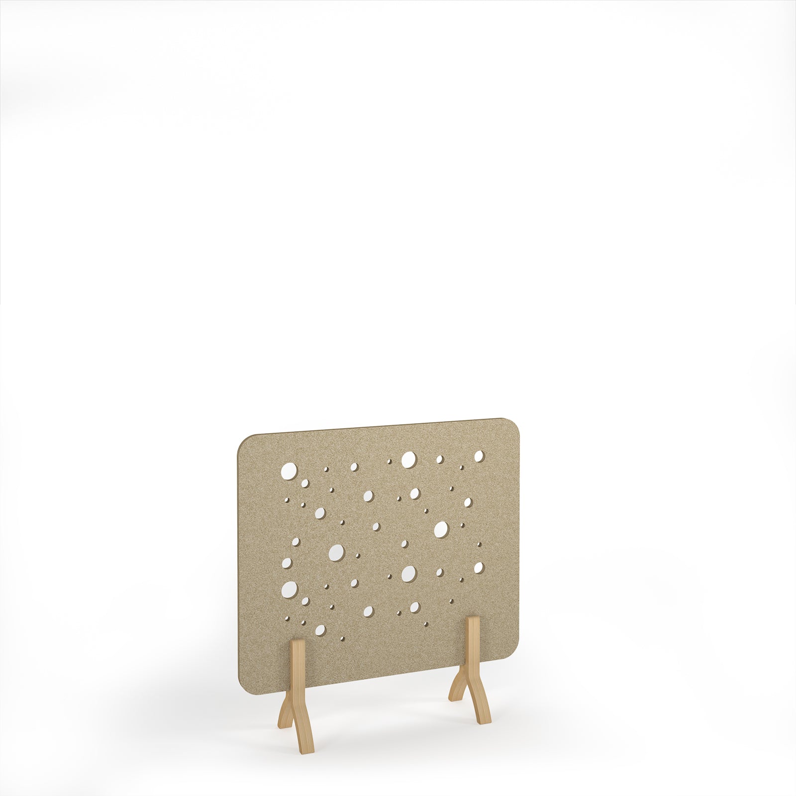 Moon Accoustic Floor Standing Screen Wooden Legs