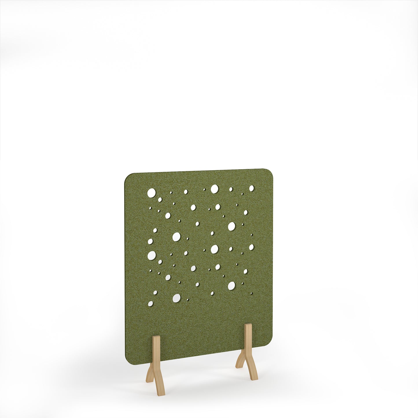 Moon Accoustic Floor Standing Screen Wooden Legs - MFSC1600-WF-RG