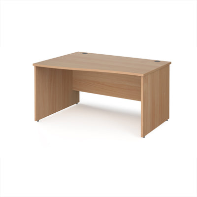 Maestro 25 panel end left hand wave desk - MP14WLB