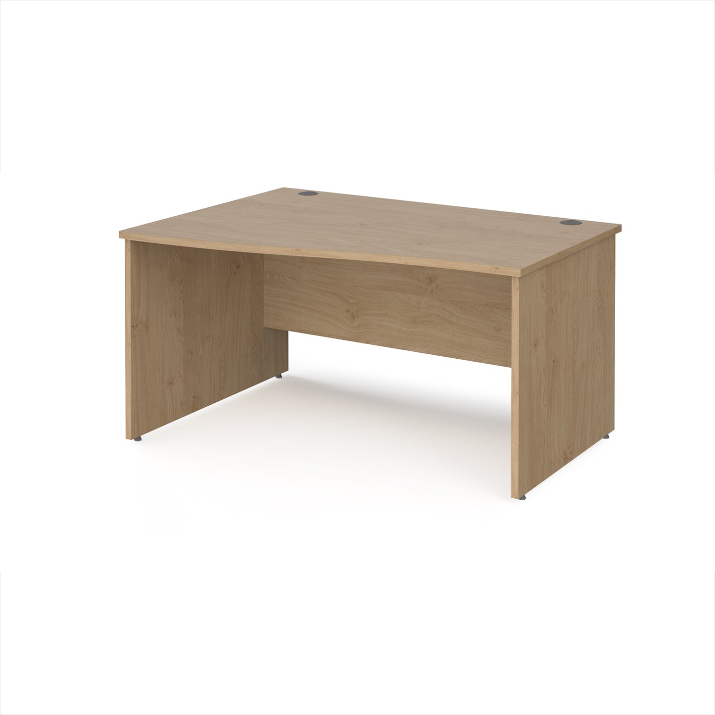 Maestro 25 panel end left hand wave desk - MP14WLKO