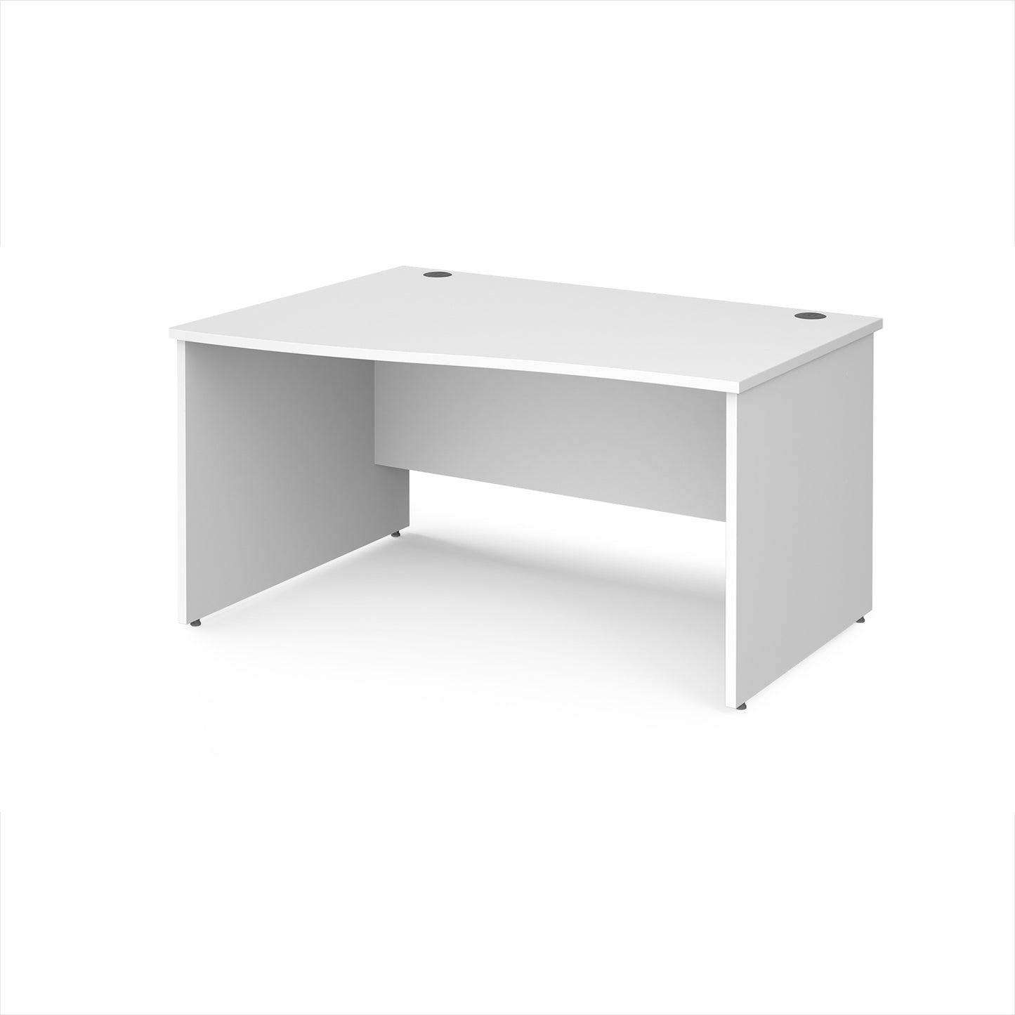 Maestro 25 panel end left hand wave desk - MP14WLWH