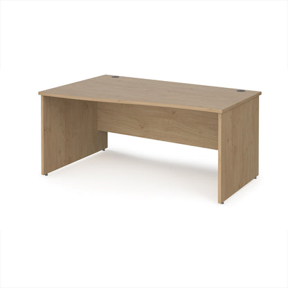 Maestro 25 panel end left hand wave desk - MP16WLKO