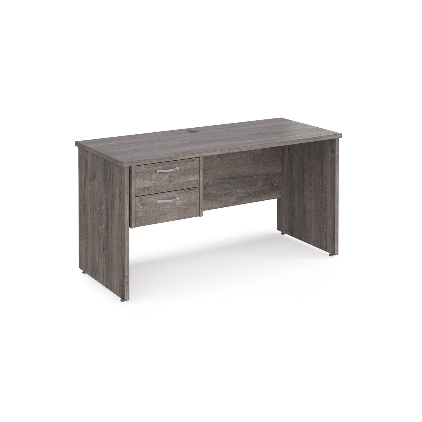 Maestro 25 panel end 600mm deep desk with 2 drawer ped - MP614P2GO