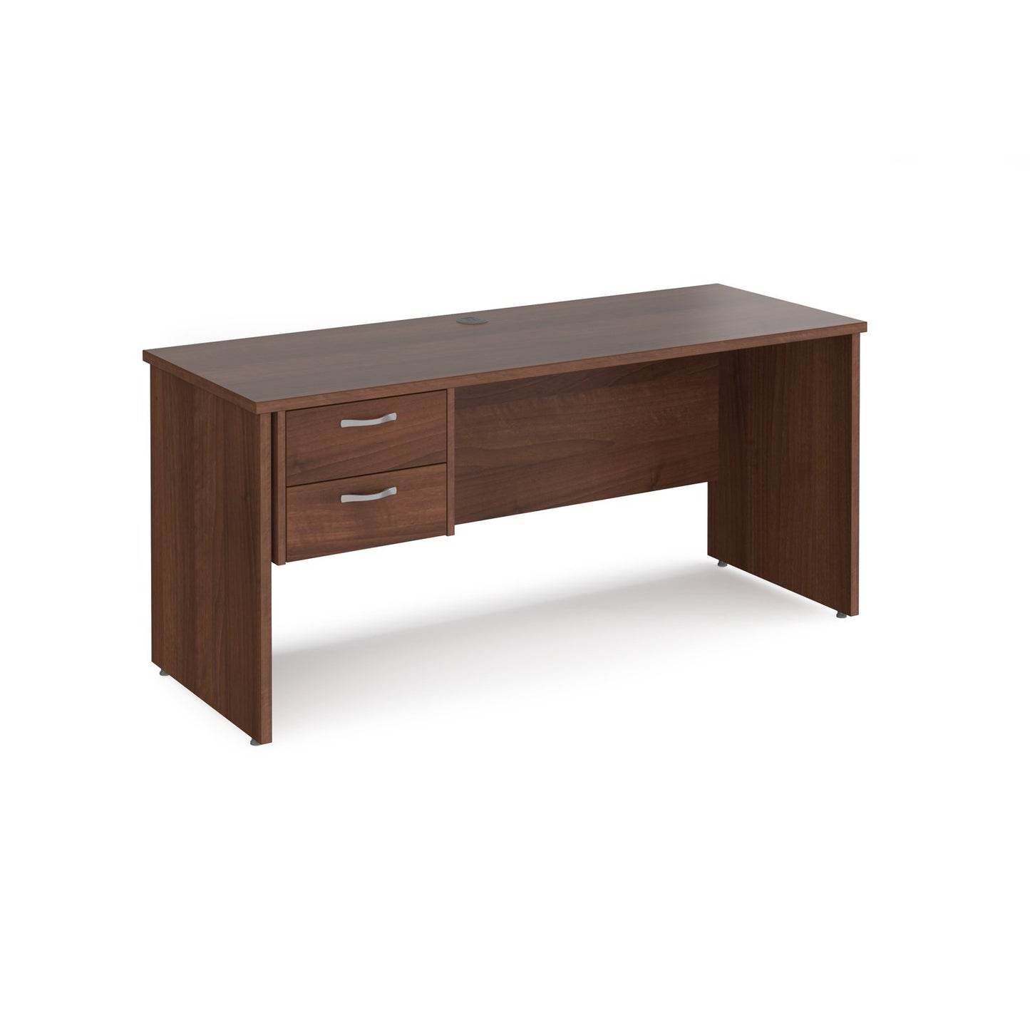 Maestro 25 panel end 600mm deep desk with 2 drawer ped