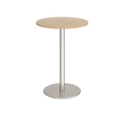 Monza circular poseur table with flat round base