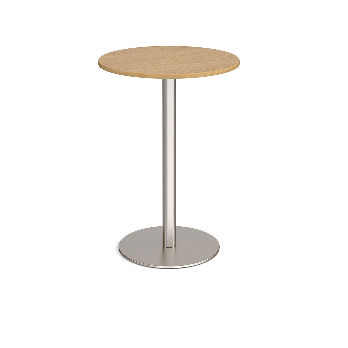 Monza circular poseur table with flat round base - MPC800-BS-O