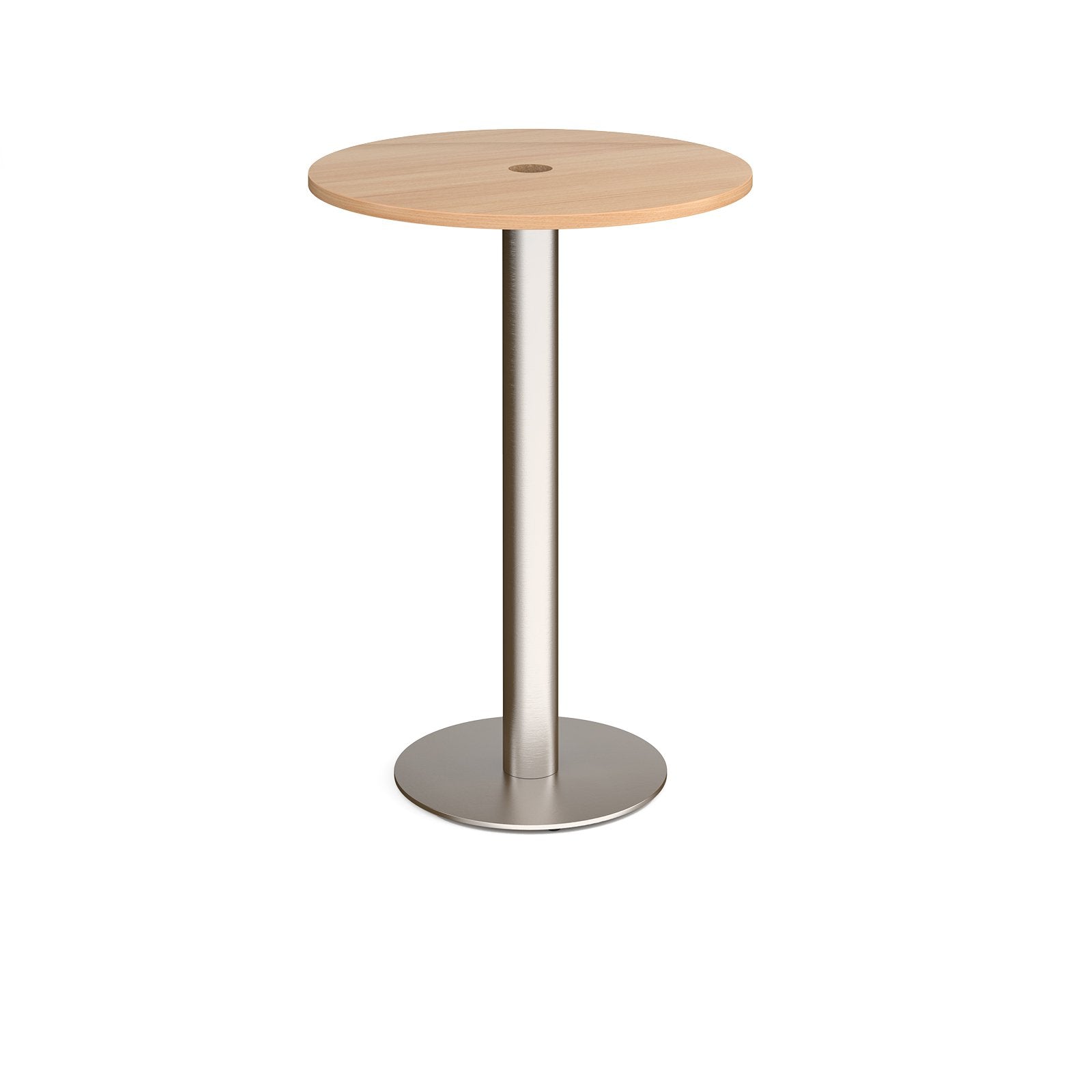 Monza circular power ready poseur table