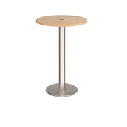 Monza circular power ready poseur table