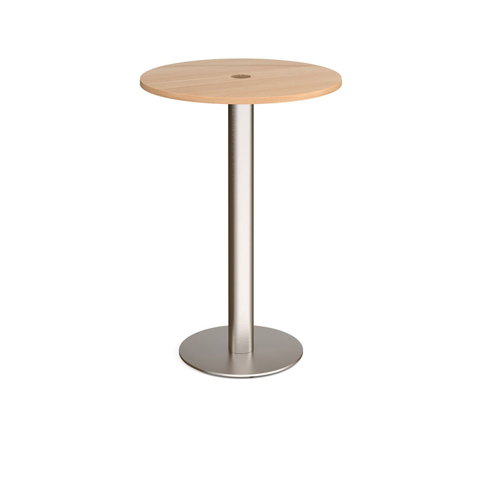 Monza circular power ready poseur table