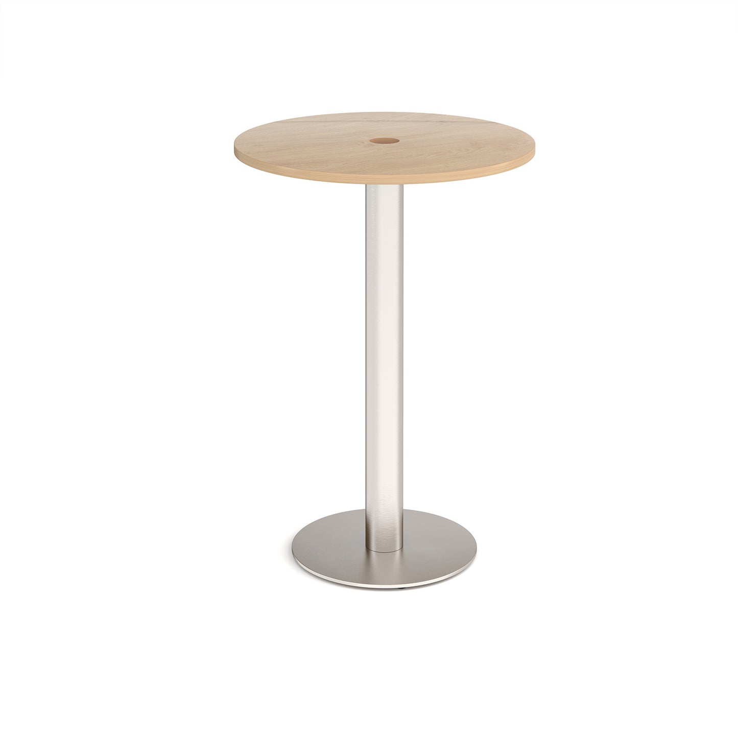 Monza circular power ready poseur table - MPC800-CO-BS-KO