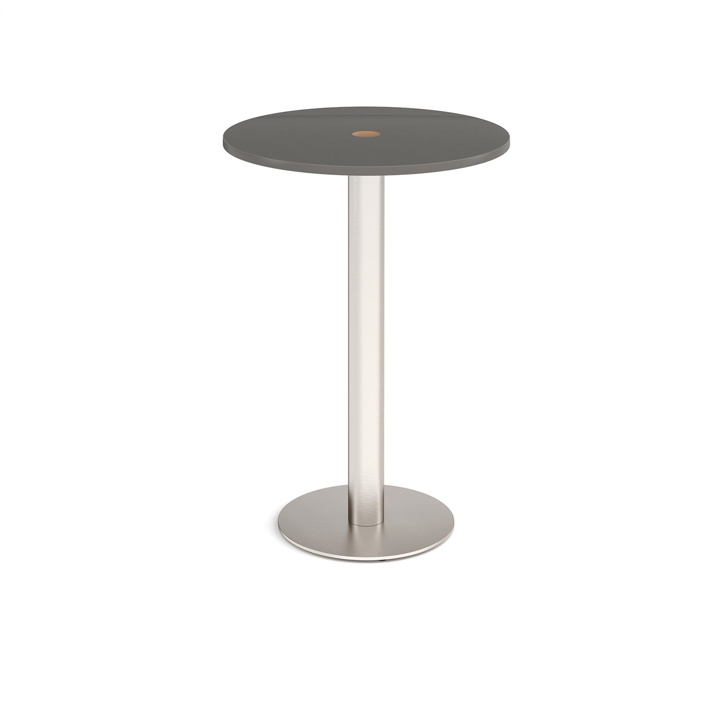 Monza circular power ready poseur table - MPC800-CO-BS-OG