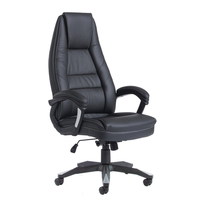 Noble High Back Manager’s Office Chair – Black Faux Leather