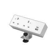 Double socket plus USB-A & USB-C